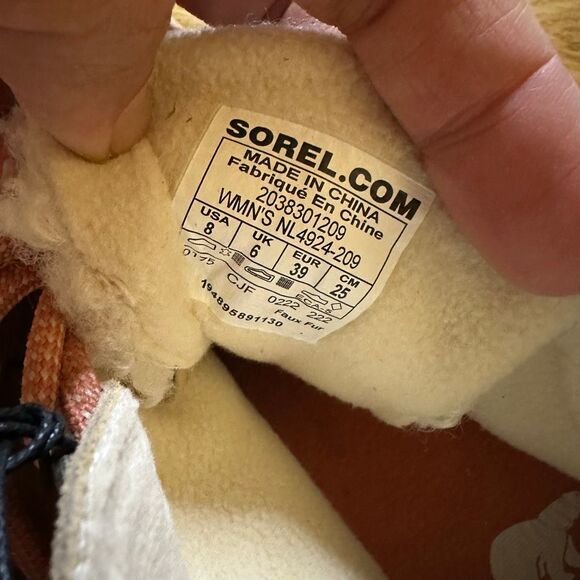 NWT Sorel Evie sued lace up platform boot 8 - Picture 7 of 7